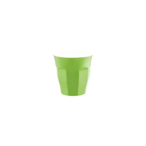 Melamine Tumbler 200ml Gelato - Lime Green/White