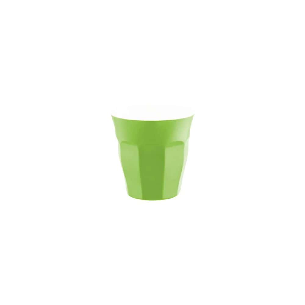 Melamine Tumbler 200ml Gelato - Lime Green/White