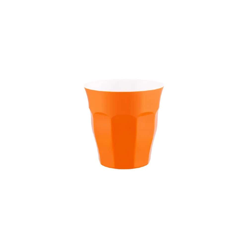 Melamine Tumbler 300ml Gelato Orange/White