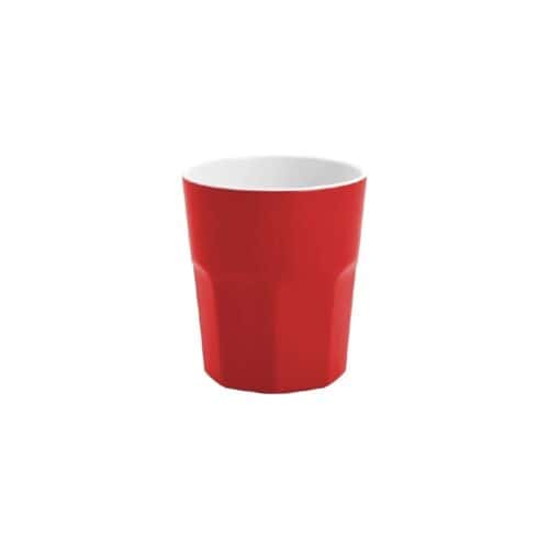 Melamine Tumbler 410ml Gelato Red/White