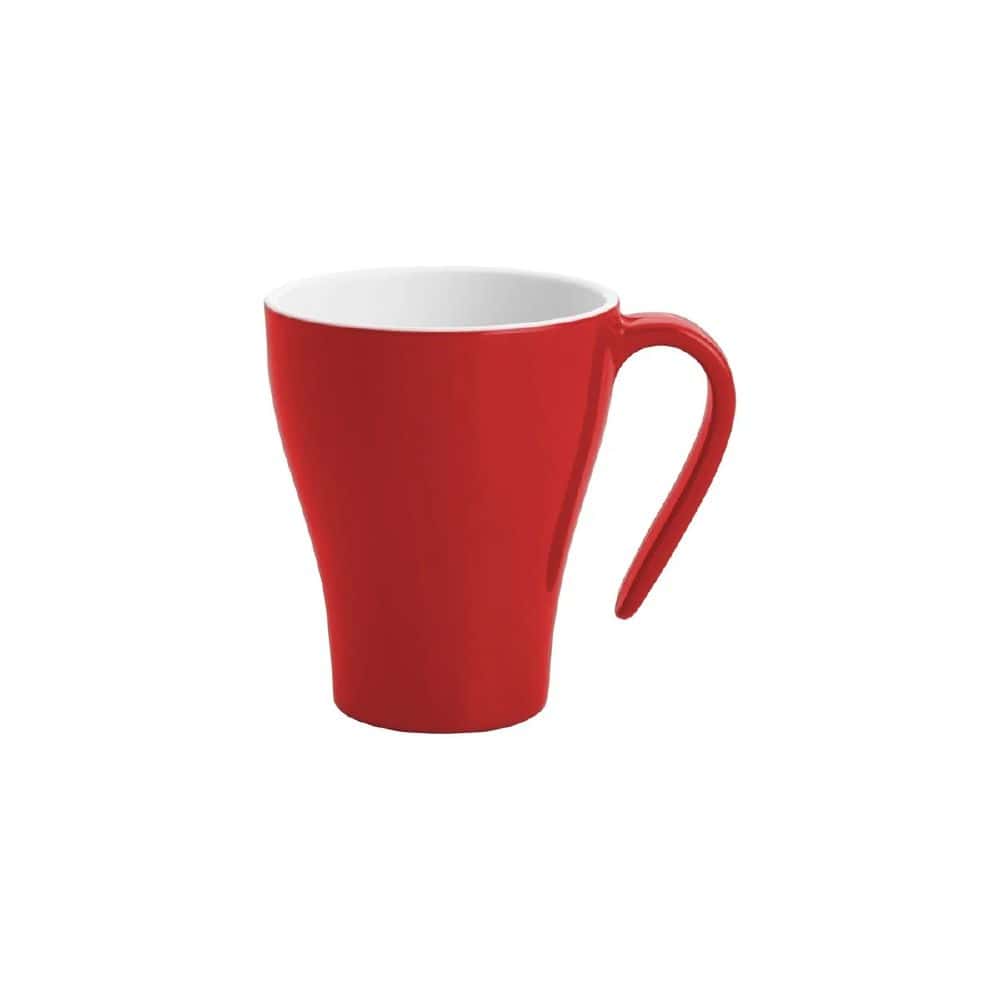 Melamine Stackable Mug 350ml Gelato Red/White