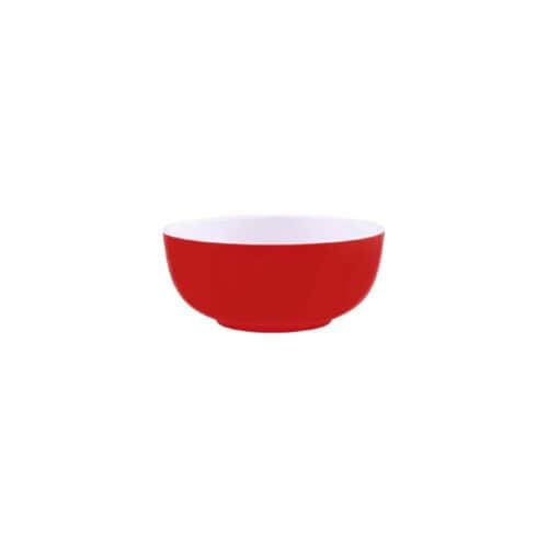 Melamine Round Bowl 820ml Gelato Red/White