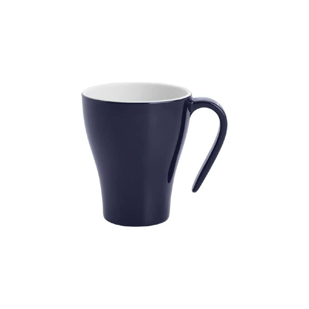Melamine Stackable Mug 350ml Gelato Navy Blue/White