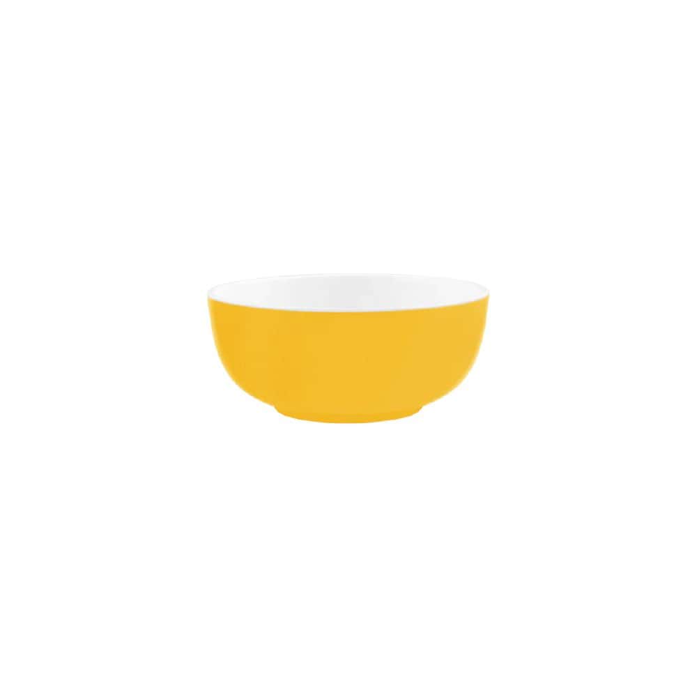 Melamine Round Bowl 820ml Gelato Yellow/White
