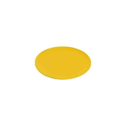 Melamine Round Coupe Plate 203mm Gelato Yellow