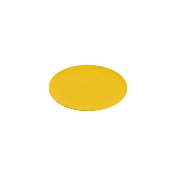 Melamine Round Coupe Plate 203mm Gelato Yellow