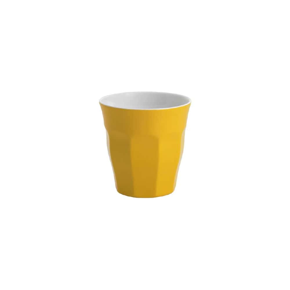 Melamine Tumbler 300ml Gelato Yellow/White