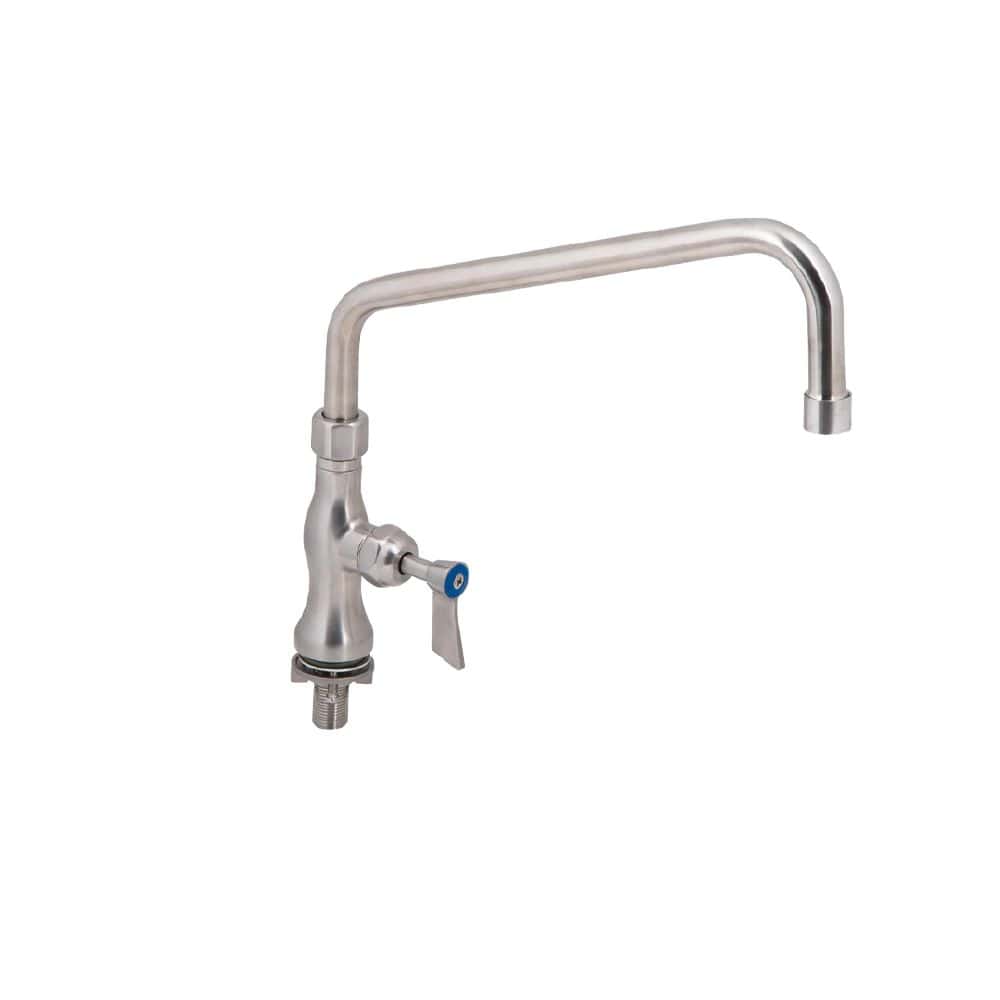 Stainless Steel Single Bench Mount Tap Body with 12" Spout
