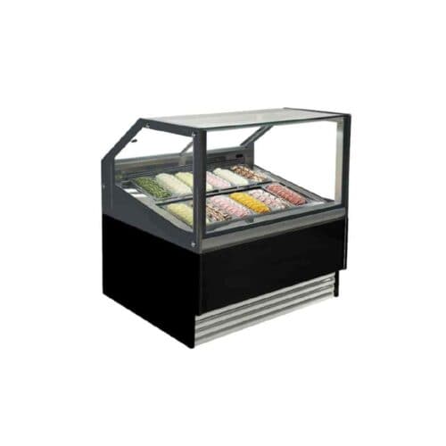Bonvue Gelato / Ice Cream Display Showcase 240V, 1650W/10A - Black