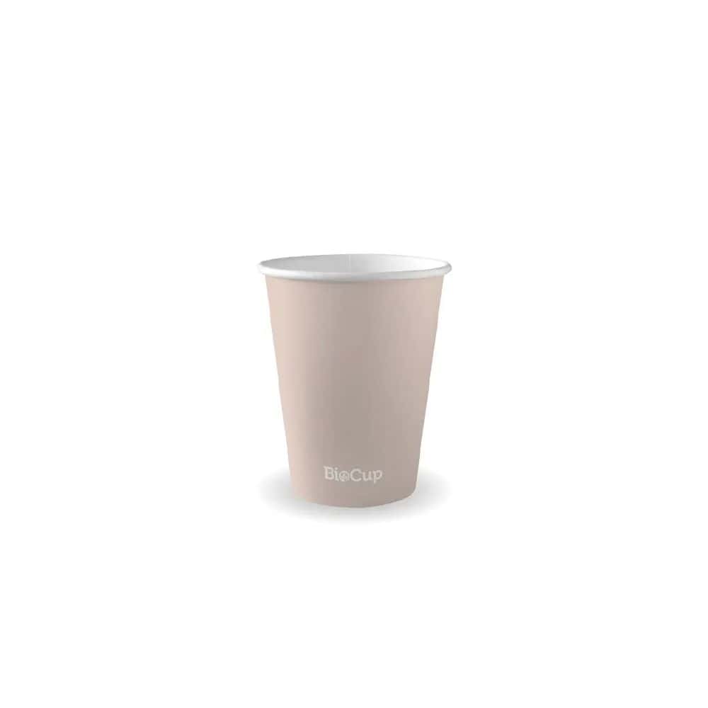 Stone Single Wall Takeaway Coffee Cup 390ml / 12oz (90mm) BioCup