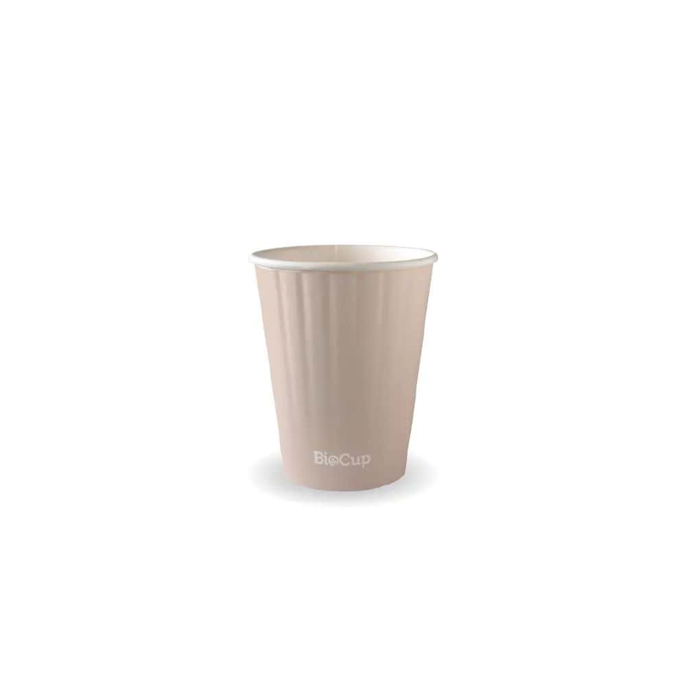 Stone Double Wall Takeaway Coffee Cup 390ml / 12oz (90mm) Biocup