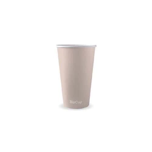 Stone Single Wall Takeaway Coffee Cups 510ml / 16oz (90mm) BioCup