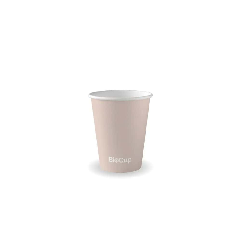 Stone Single Wall Takeaway Coffee Cup 280ml / 8oz (80mm) BioCup