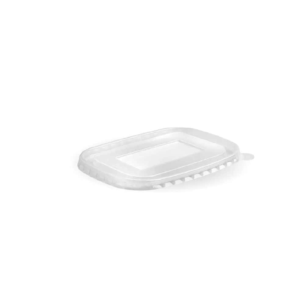 Lid PP Suits 500ml-1000ml BioBoard Rectangular Takeaway Base - Clear