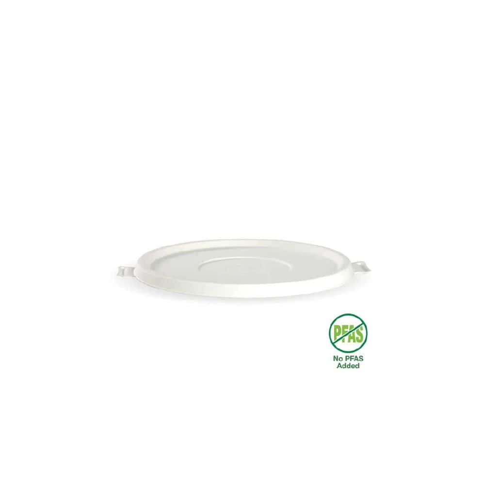 Lid Suits 800ml-1420ml (24-48oz) Takeaway Bowl BioCane White Plant Fibre