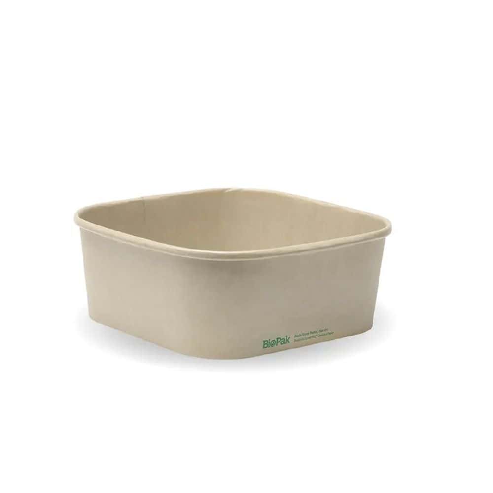 Square Takeaway Base 1200ml BioBoard Kraft