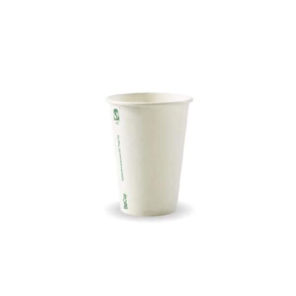 BIOBC10WSA Single Wall Takeaway Coffee Cup 320ml / 10oz (80mm) BioCup White