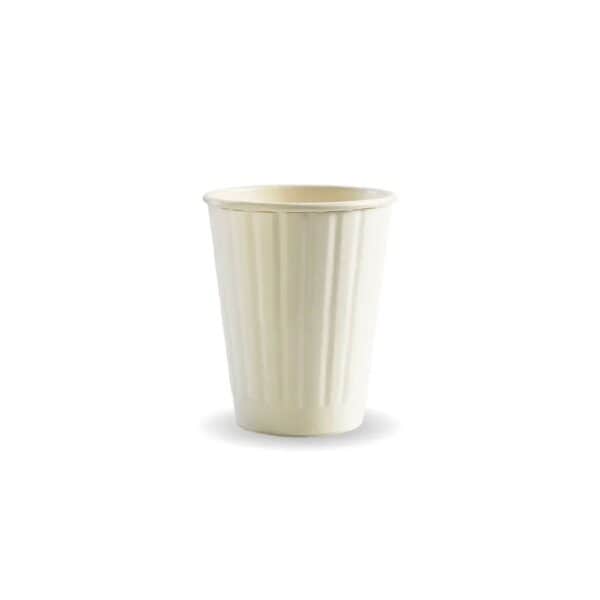 BIOBC8DWW Double Wall Takeaway Coffee Cup 255ml / 8oz (80mm) BioCup White