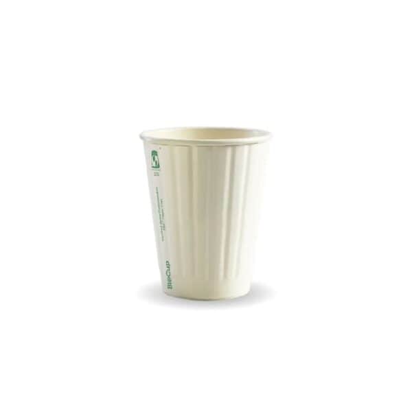 BIOBC8DWWSA Double Wall Takeaway Coffee Cup 255ml / 8oz (80mm) BioCup White