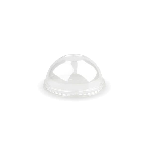 BIOBCL105CPETD Dome Lid w/ Straw Slot Suits (105mm) Takeaway Cold Cup BioCup Clear