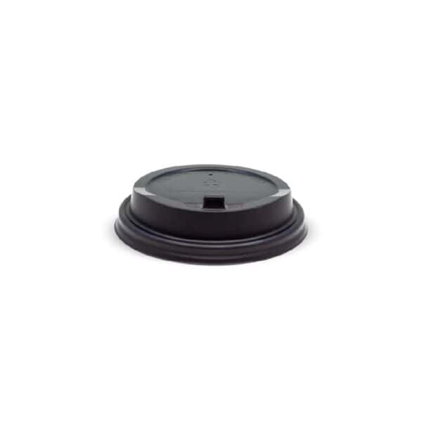 BIOBCL12PLARB Reclosable Lid Suits (90mm) Takeaway Coffee Cup BioCup Black