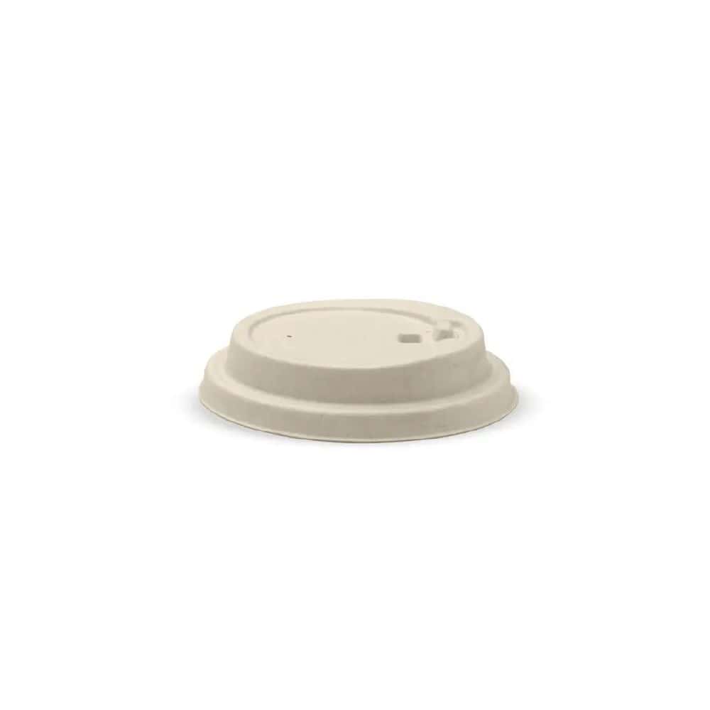 Reclosable Lid Suits (90mm) Takeaway Coffee Cup BioCane Natural Plant Fibre