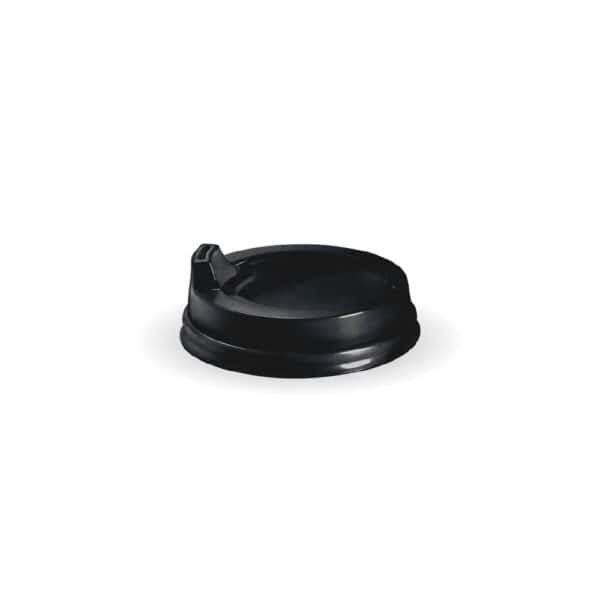 Sipper Lid Suits (80mm) Takeaway Coffee Cup BioCup Black