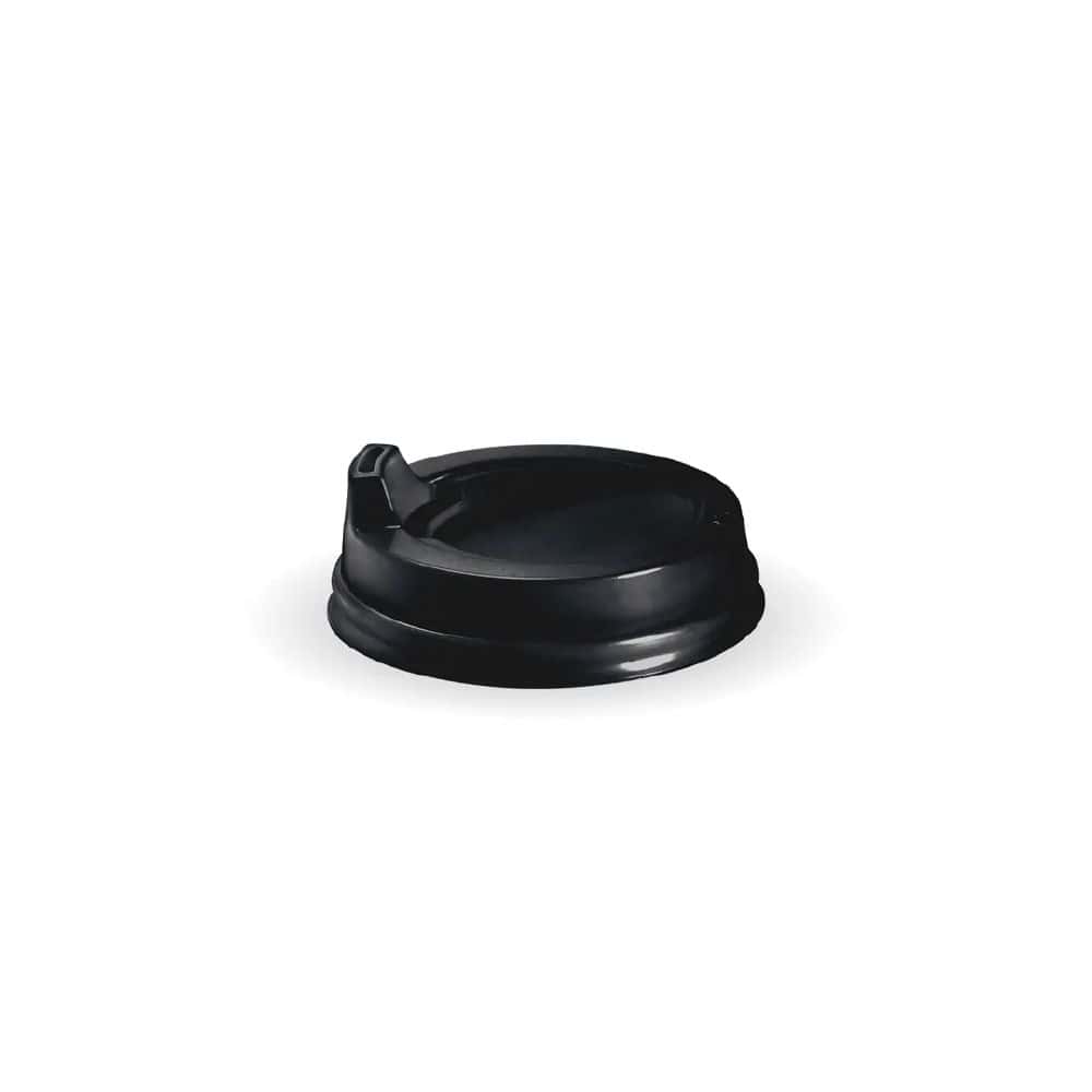 Sipper Lid Suits (80mm) Takeaway Coffee Cup BioCup Black