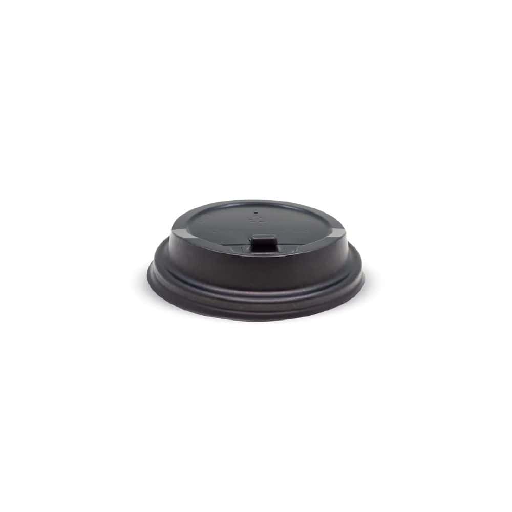 Reclosable Lid Suits (80mm) Takeaway Coffee Cup BioCup Black