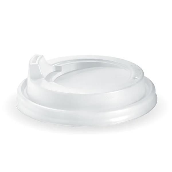 Sipper Lid Small Suits (80mm) BioCup Takeaway Coffee Cup - White