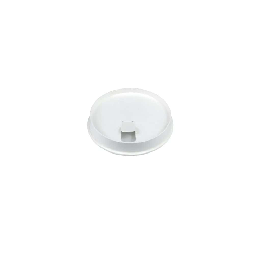 Flat Sipper Lid Suits (90mm) Takeaway Coffee Cup BioCup White