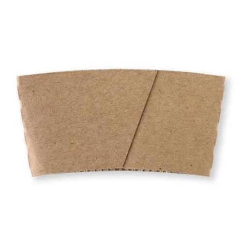 Cup Sleeve Suits (90mm) 12oz BioCup Takeaway Coffee Cup - Kraft