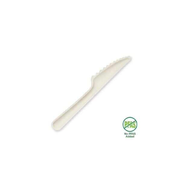 BIOBCUT155KW Knife 155mm BioCane White Plant Fibre