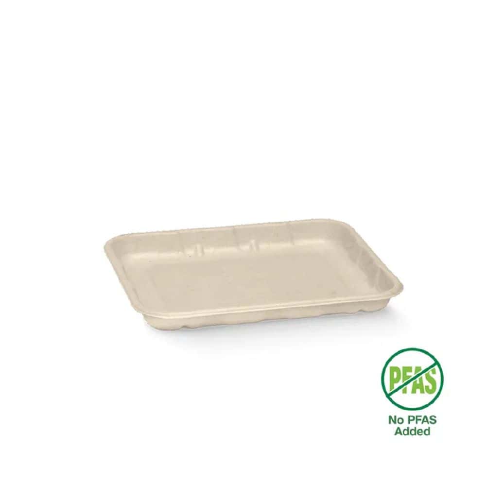 Produce Tray 163mmx136mm BioCane Natural Plant Fibre