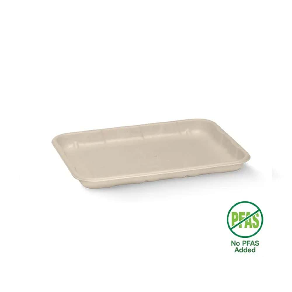 Produce Tray 186mmx136mm BioCane Natural Plant Fibre