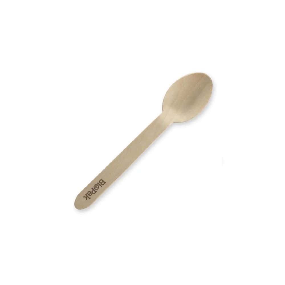 Wooden Spoon 160mm Coated BioPak