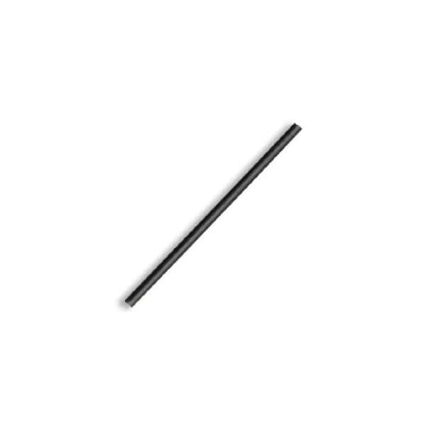 Cocktail Straw 120mm (4.5mm) 3 Ply BioStraw Black
