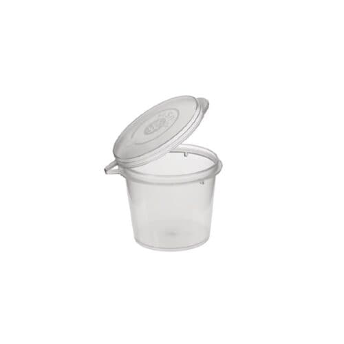 BetterSelection Portion Cup 30ml (1oz) w/ Hinged Lid PP
