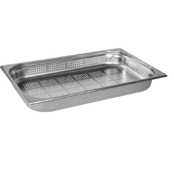 GN Euro Steam Pan Anti-Jam 1/1 x 65mm S/S Perforated