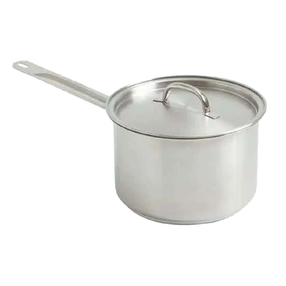 Saucepan w/ Lid 5.0Ltr 240mm x 110mm Heavy Duty S/S Deluxe