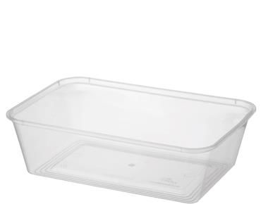 Rectangular Takeaway Container 650ml Non-Freezer Grade PP