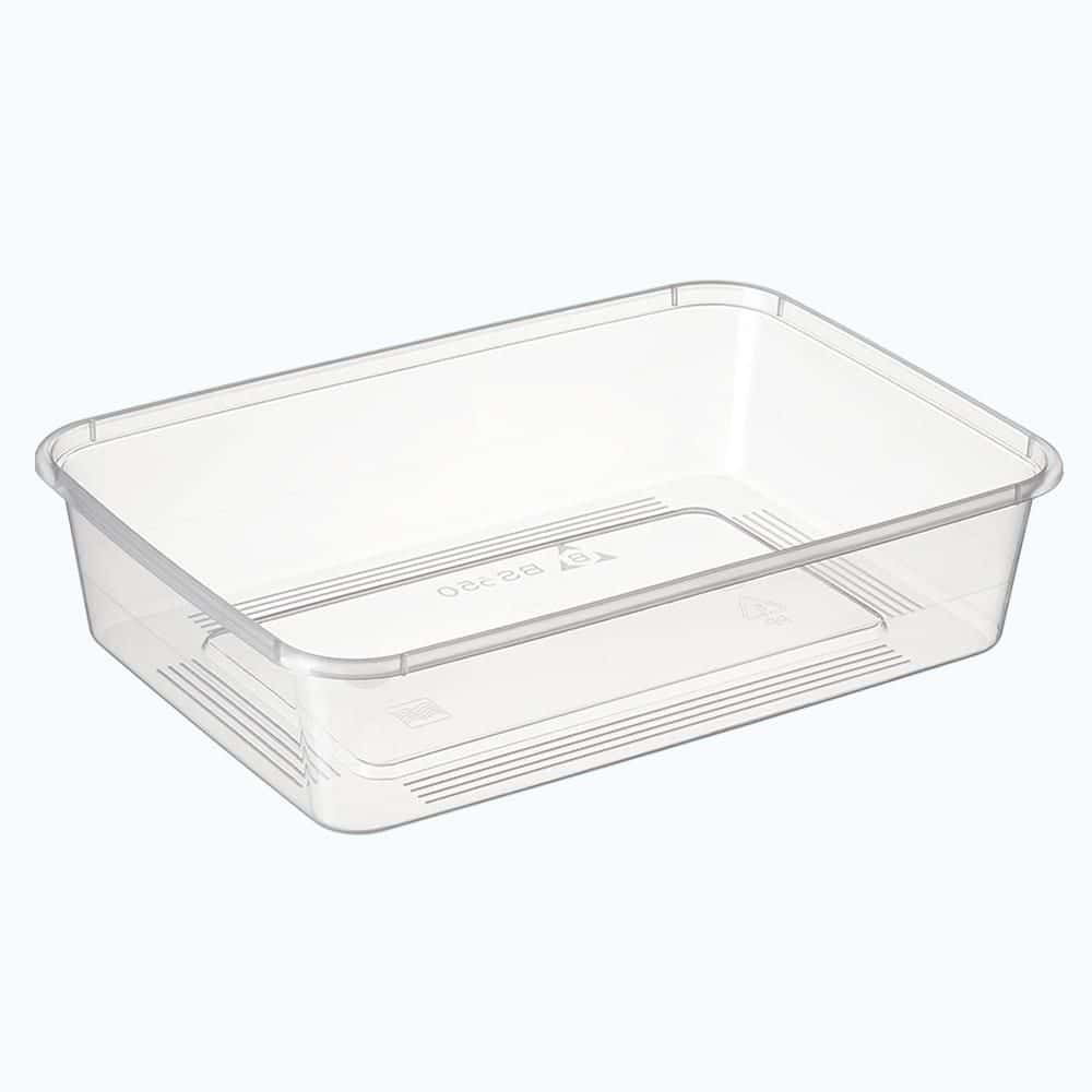Rectangular Takeaway Container 650ml Freezer Grade PP