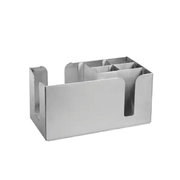 TI735260 Bar Organiser with 6 Compartment S/S Crown Barware