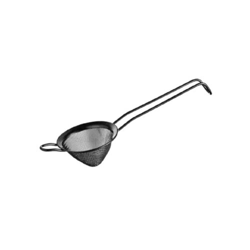 Conical Cocktail Strainer Fine Mesh 80mm S/S Crown Barware - Black PVD