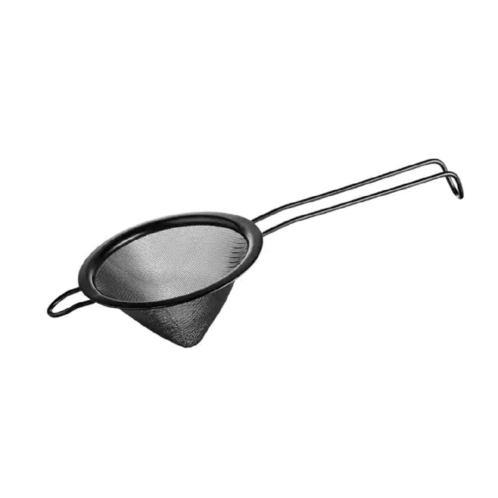 Conical Cocktail Strainer Fine Mesh 100mm S/S Crown Barware - Black PVD