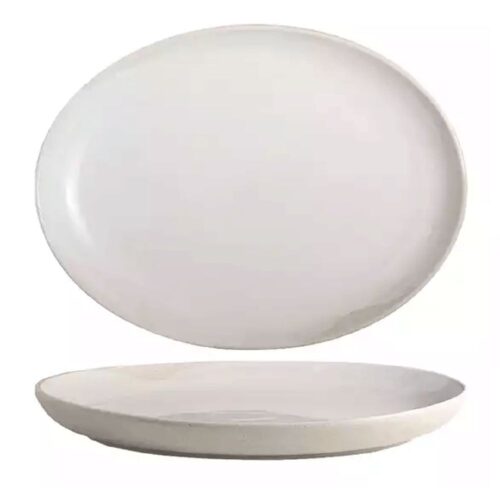 Gembrook Oval Deep Plate 320mm Pottr - White